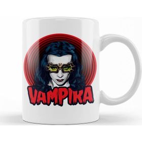 Baskı Dükkanı KB12117 Vampira Bow Down To Varpir Porselen Kupa Bardak