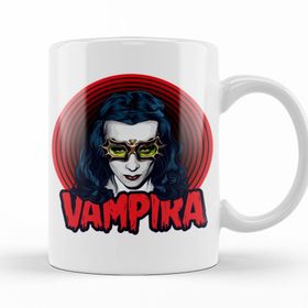 Baskı Dükkanı KB12117 Vampira Bow Down To Varpir Porselen Kupa Bardak