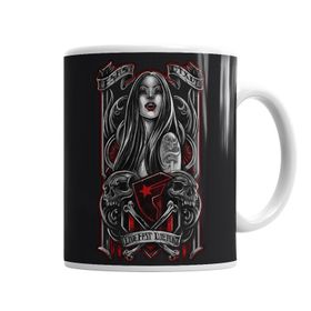 Baskı Dükkanı KB12118 Vampira Vampir Porselen Kupa Bardak