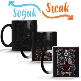 Baskı Dükkanı KB12118 Vampira Vampir Porselen Kupa Bardak