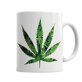 Baskı Dükkanı KB1212 Marijuana Porselen Kupa Bardak
