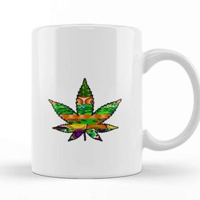 Baskı Dükkanı KB1212 Marijuana Porselen Kupa Bardak