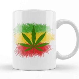 Baskı Dükkanı KB1212 Marijuana Porselen Kupa Bardak