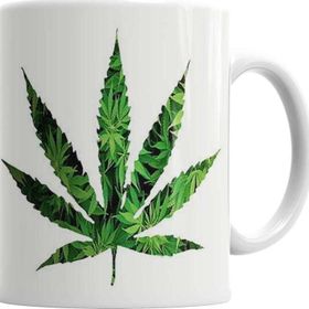 Baskı Dükkanı KB1212 Marijuana Porselen Kupa Bardak