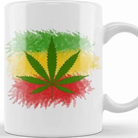 Baskı Dükkanı KB1212 Marijuana Porselen Kupa Bardak