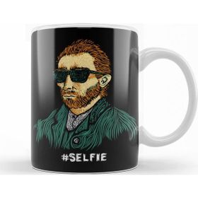 Baskı Dükkanı KB12123 Van Gogh Master Of The Selfie Porselen Kupa Bardak