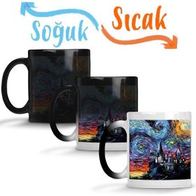 Baskı Dükkanı KB12124 Van Gogh Never Saw Hogwarts Porselen Kupa Bardak