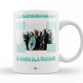Baskı Dükkanı KB12148 Vikings Lagertha Porselen Kupa Bardak