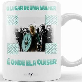 Baskı Dükkanı KB12148 Vikings Lagertha Porselen Kupa Bardak