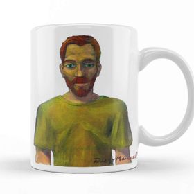 Baskı Dükkanı KB12152 Vincent Van Gogh Portrait Porselen Kupa Bardak