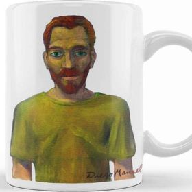 Baskı Dükkanı KB12152 Vincent Van Gogh Portrait Porselen Kupa Bardak