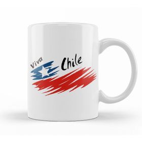 Baskı Dükkanı KB12155 Viva Chile Porselen Kupa Bardak
