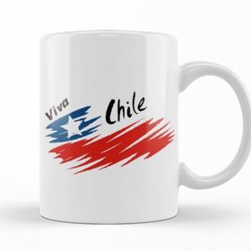 Baskı Dükkanı KB12155 Viva Chile Porselen Kupa Bardak