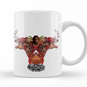 Baskı Dükkanı KB1216 Chicago Bulls Porselen Kupa Bardak