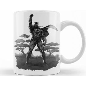Baskı Dükkanı KB12163 Wakanda Knight Porselen Kupa Bardak