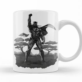 Baskı Dükkanı KB12163 Wakanda Knight Porselen Kupa Bardak