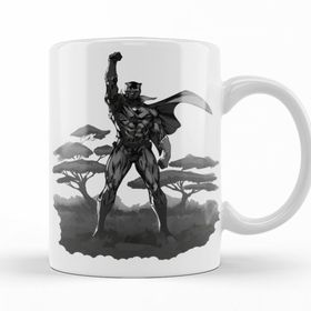 Baskı Dükkanı KB12163 Wakanda Knight Porselen Kupa Bardak