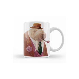 Baskı Dükkanı KB12168 Walrus Classic Porselen Kupa Bardak