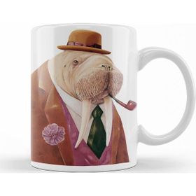 Baskı Dükkanı KB12168 Walrus Classic Porselen Kupa Bardak