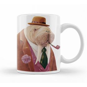 Baskı Dükkanı KB12168 Walrus Classic Porselen Kupa Bardak