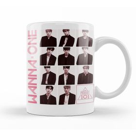 Baskı Dükkanı KB12170 Wanna One Energetic Pink Version Porselen Kupa Bardak