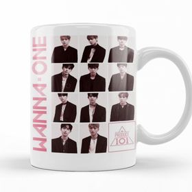 Baskı Dükkanı KB12170 Wanna One Energetic Pink Version Porselen Kupa Bardak