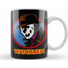 Baskı Dükkanı KB12175 Watchmen Rorschach Meets Dick Tracy Porselen Kupa Bardak