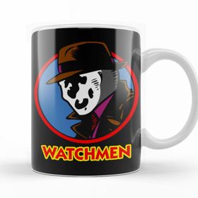Baskı Dükkanı KB12175 Watchmen Rorschach Meets Dick Tracy Porselen Kupa Bardak