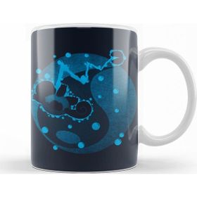 Baskı Dükkanı KB12176 Water Type Porselen Kupa Bardak