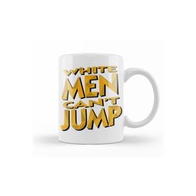 Baskı Dükkanı KB12185 White Men Cant Jump Porselen Kupa Bardak