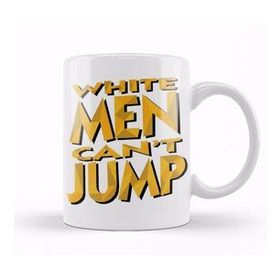 Baskı Dükkanı KB12185 White Men Cant Jump Porselen Kupa Bardak