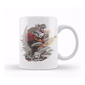 Baskı Dükkanı KB12186 White Rabbit The White Rabbit Porselen Kupa Bardak