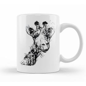 Baskı Dükkanı KB12187 Wild Animals Wildlife Porselen Kupa Bardak