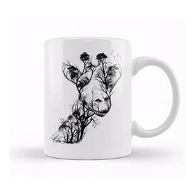 Baskı Dükkanı KB12187 Wild Animals Wildlife Porselen Kupa Bardak