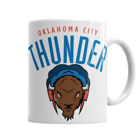 Baskı Dükkanı KB1220 Oklahoma City Thunder Porselen Kupa Bardak