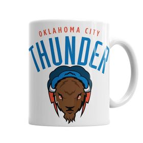 Baskı Dükkanı KB1220 Oklahoma City Thunder Porselen Kupa Bardak