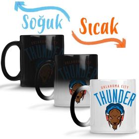 Baskı Dükkanı KB1220 Oklahoma City Thunder Porselen Kupa Bardak
