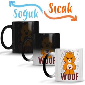 Baskı Dükkanı KB12203 Woof Porselen Kupa Bardak