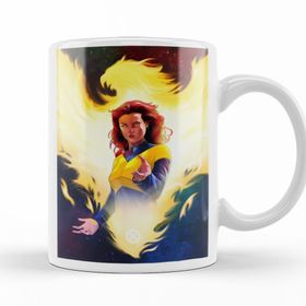 Baskı Dükkanı KB12208 X Men Dark Phoenix Porselen Kupa Bardak