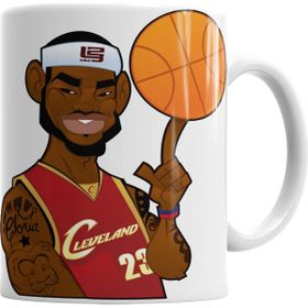 Baskı Dükkanı KB1221 Nba Lebron James Porselen Kupa Bardak