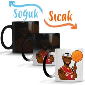 Baskı Dükkanı KB1221 Nba Lebron James Porselen Kupa Bardak