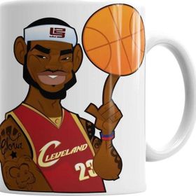 Baskı Dükkanı KB1221 Nba Lebron James Porselen Kupa Bardak