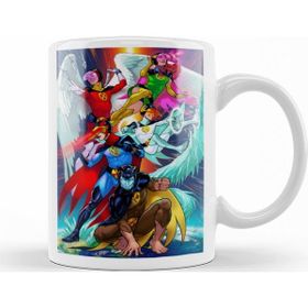Baskı Dükkanı KB12218 X Men X Gatchaman Porselen Kupa Bardak