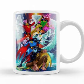 Baskı Dükkanı KB12218 X Men X Gatchaman Porselen Kupa Bardak