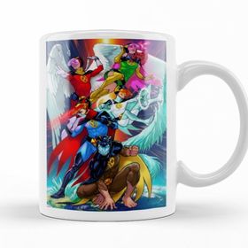 Baskı Dükkanı KB12218 X Men X Gatchaman Porselen Kupa Bardak