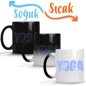 Baskı Dükkanı KB12245 Yoga Logo Porselen Kupa Bardak