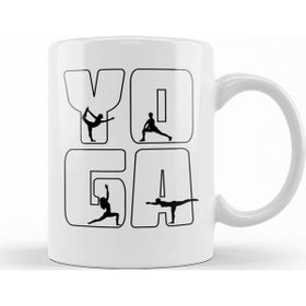 Baskı Dükkanı KB12246 Yoga Logo Porselen Kupa Bardak