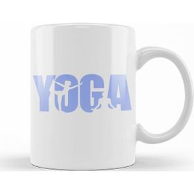Baskı Dükkanı KB12246 Yoga Logo Porselen Kupa Bardak
