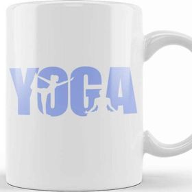 Baskı Dükkanı KB12246 Yoga Logo Porselen Kupa Bardak