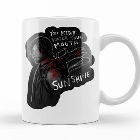 Baskı Dükkanı KB12250 You Better Watch Your Mouth Sunshine Porselen Kupa Bardak